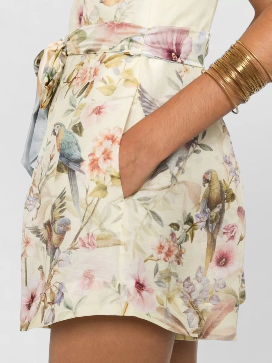Zimmermann Linen Silk Knee-Length Shorts
