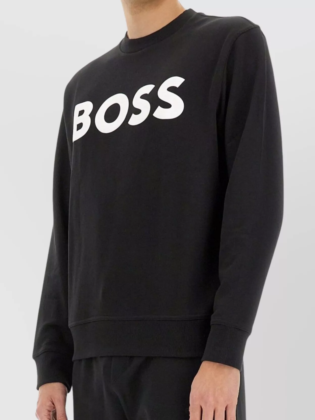 Boss Logo Crew Neck Sweater