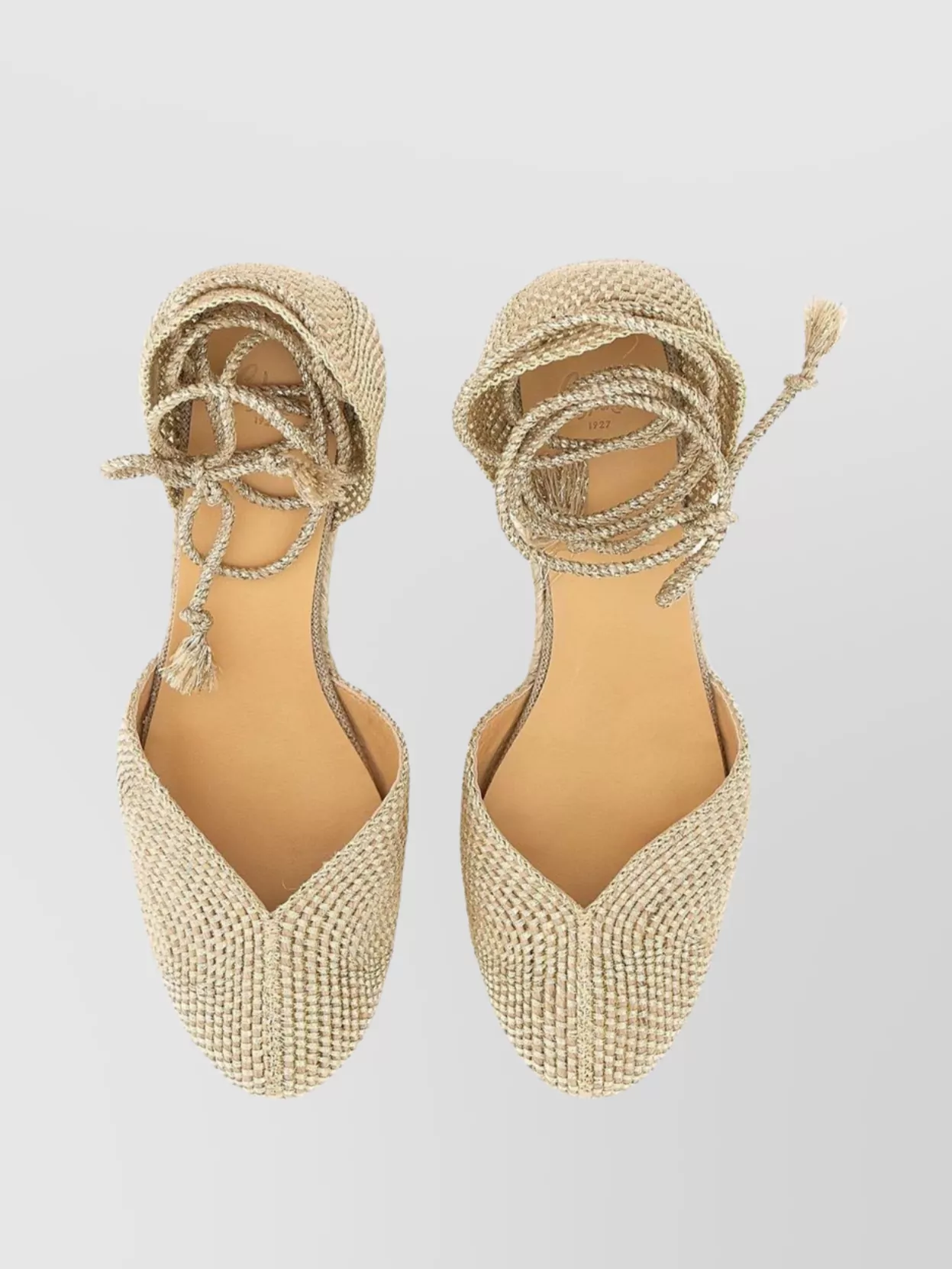 Castaã±er Castaner Cora Gold Wedge Espadrilles
