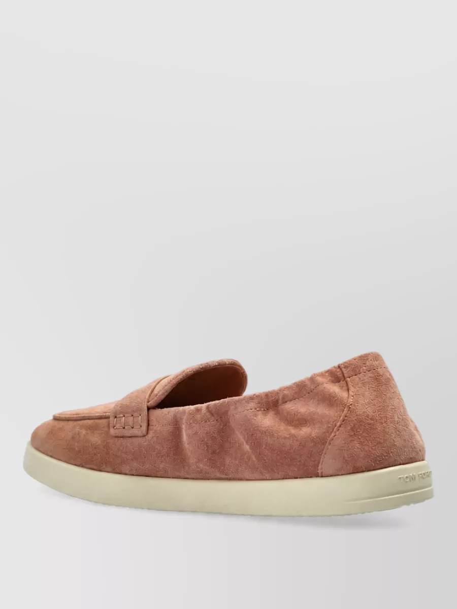 Tory Burch Leather Round Toe Loafers
