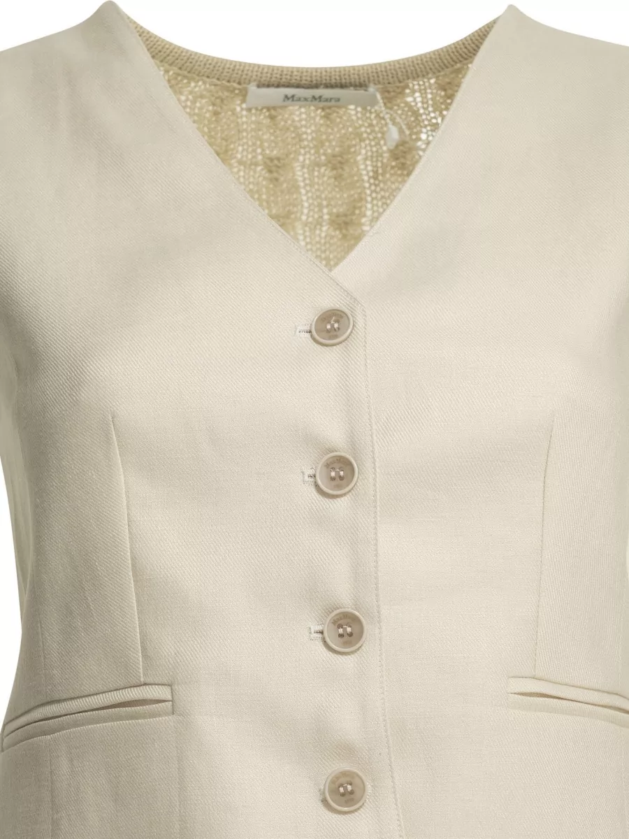 Max Mara Linen Knitted Vest