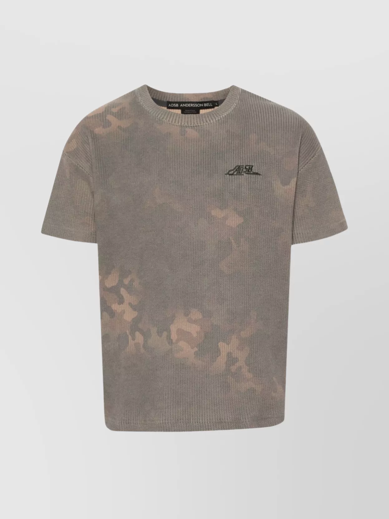 Shop Andersson Bell Camouflage Pattern Crewneck T-shirt