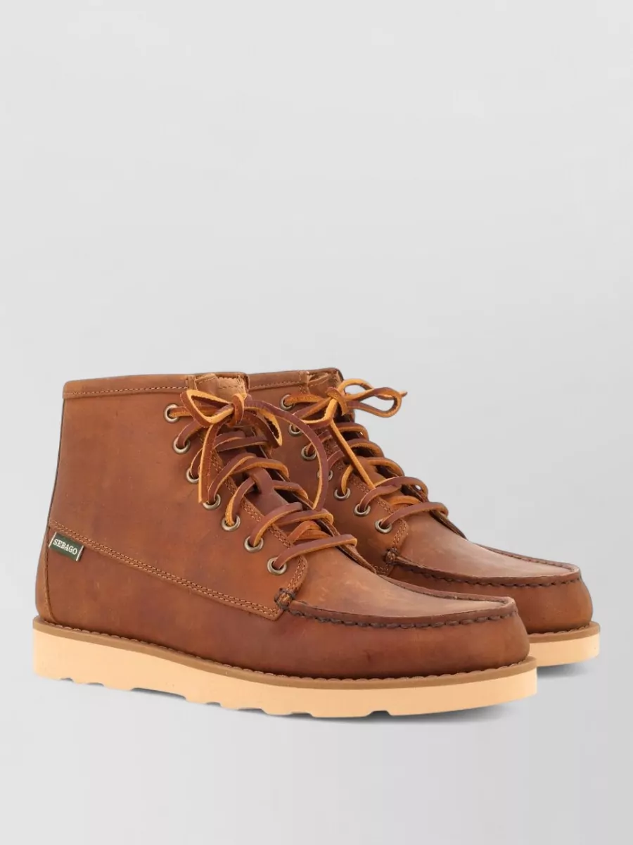 Sebago Leather Lace-Up Boots