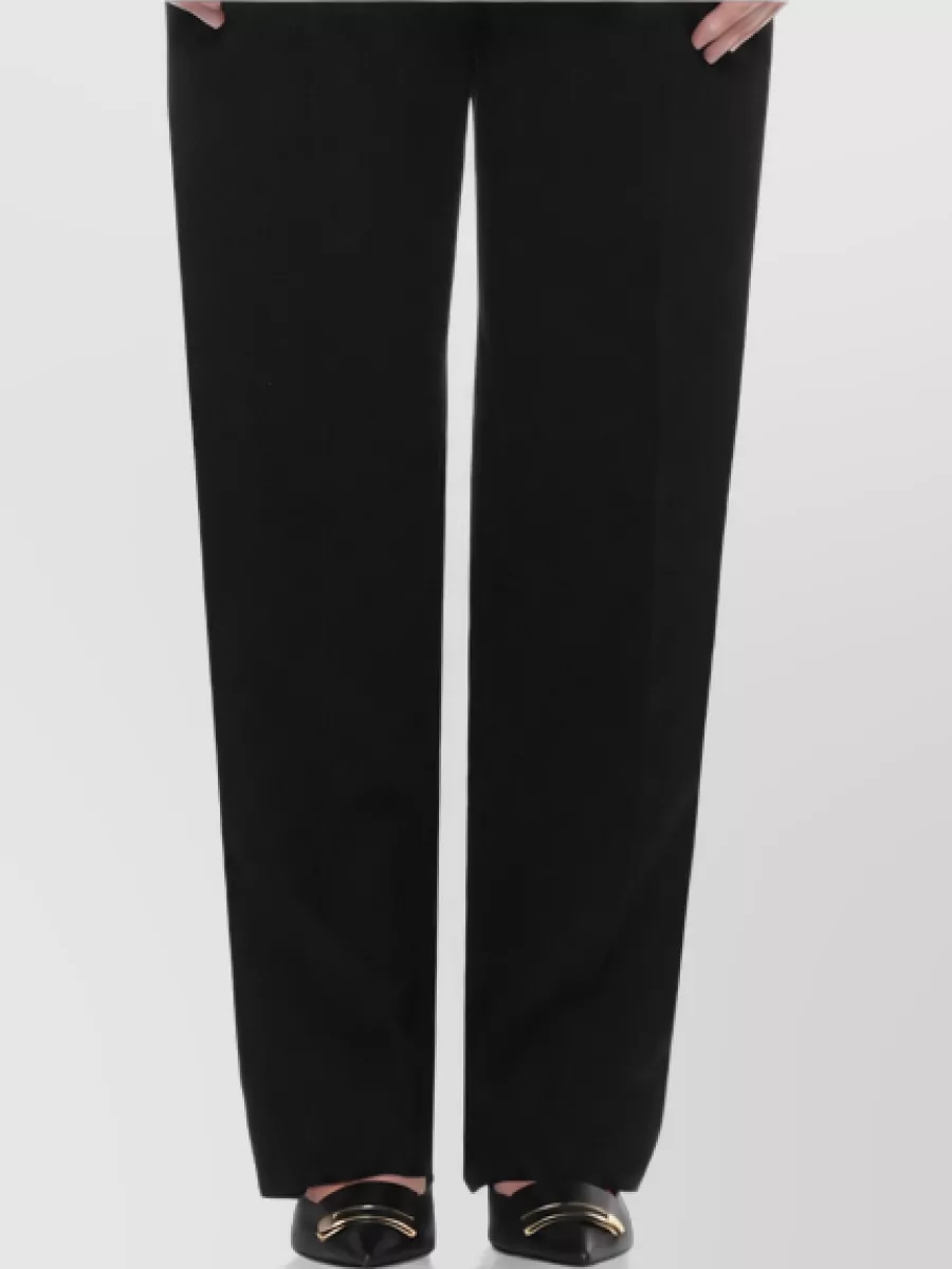 Blazé Milano Straight-Leg Wool Tailored Trousers