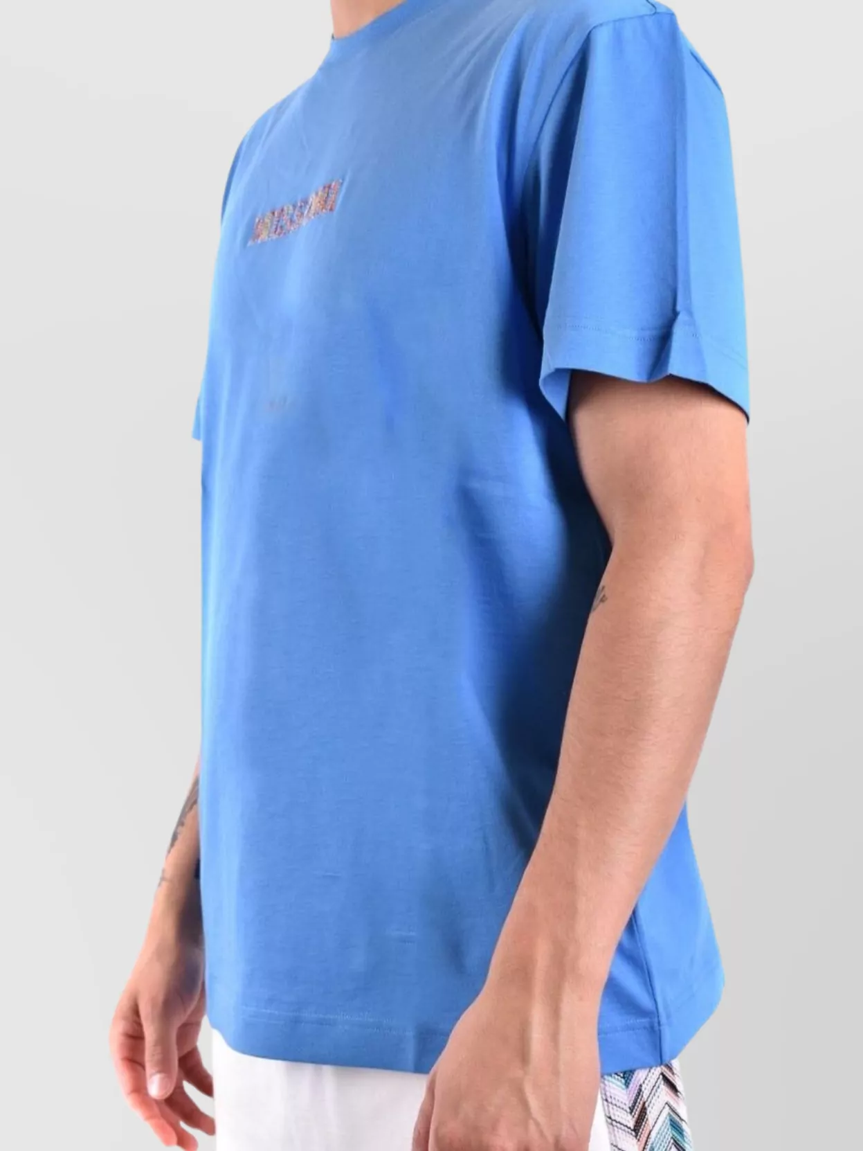 Missoni Crew Neck Embroidered Design Short Sleeves