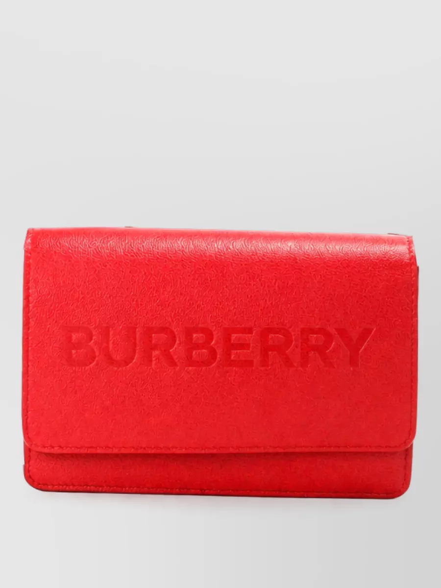 Burberry hampshire vintage small leather clutch bag