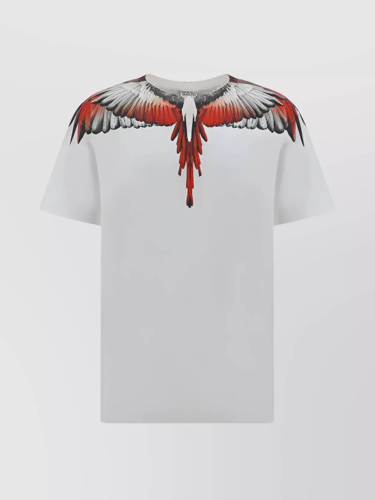 Shop Marcelo Burlon County Of Milan Feather Print Crew Neck T-shirt