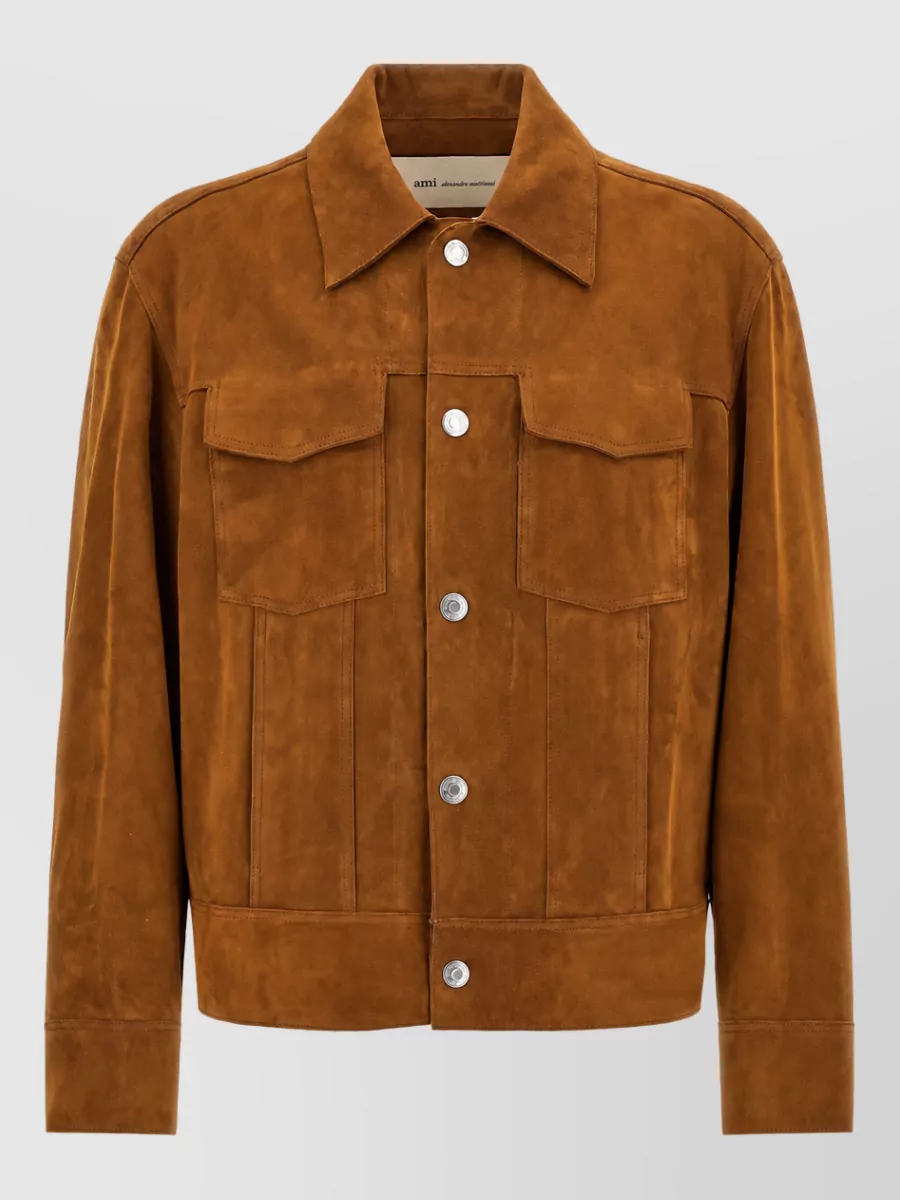 Ami Paris suede trucker jacket
