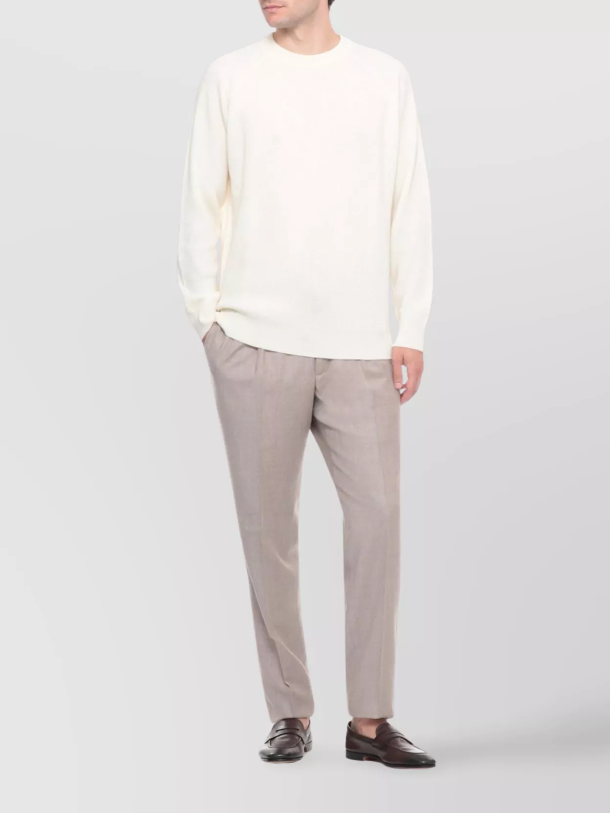 Incotex Virgin Wool Straight-Leg Trousers