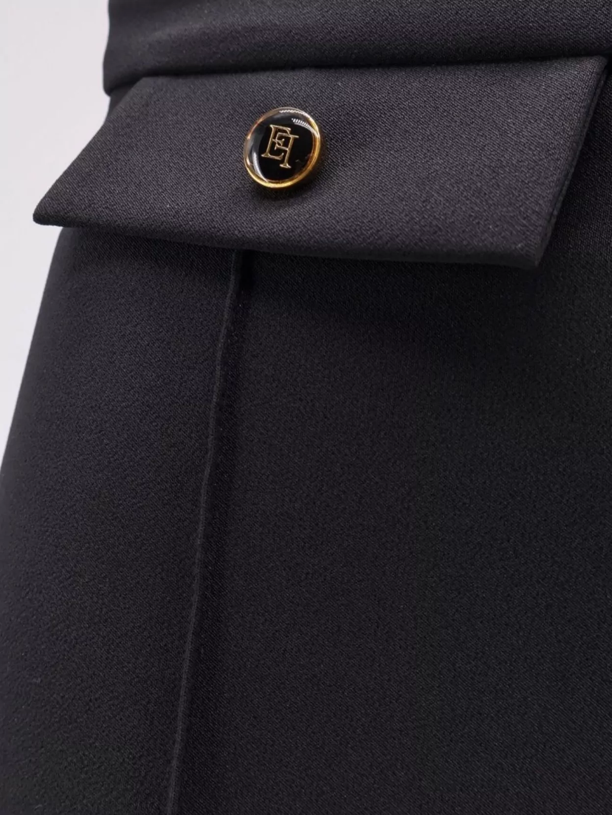Elisabetta Franchi Trousers With Double Logoed Button