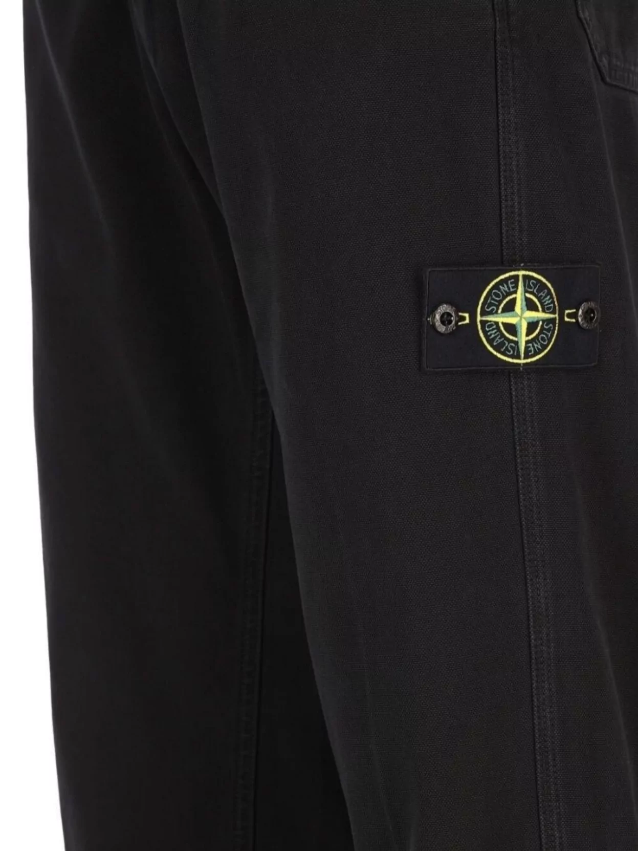 Stone Island Straight Trousers With Back Patch Pockets