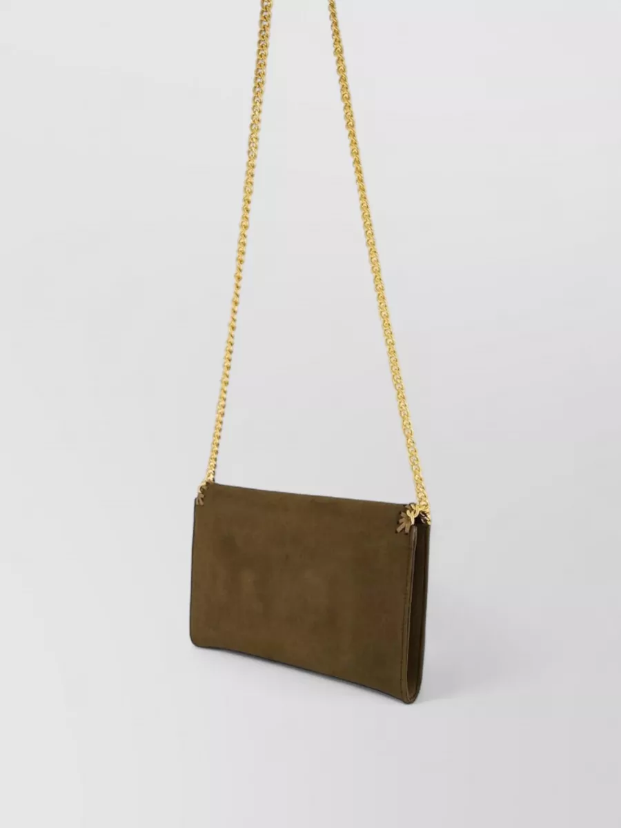 Stella Mccartney Chain Strap Envelope Clutch Wallet Charm