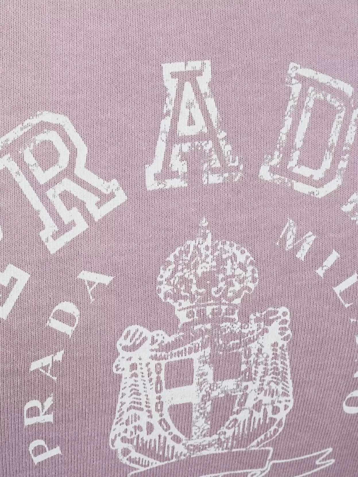 Prada Graphic Print Crew Neck Short Sleeves Top