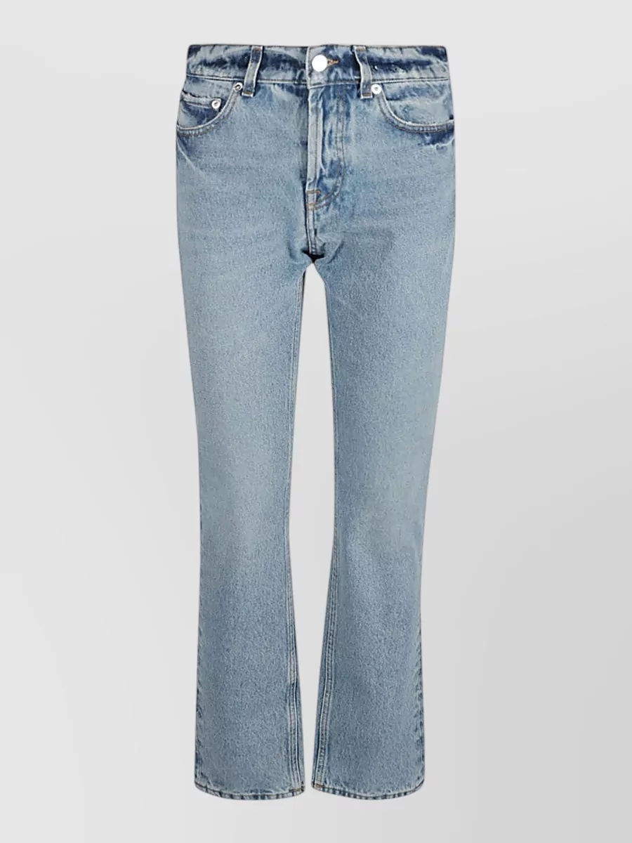 Armarium denim low-rise straight-leg jeans