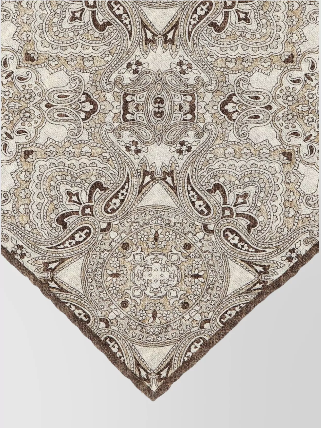 Brunello Cucinelli Reversible Silk Square Pocket Clutch In Neutrals