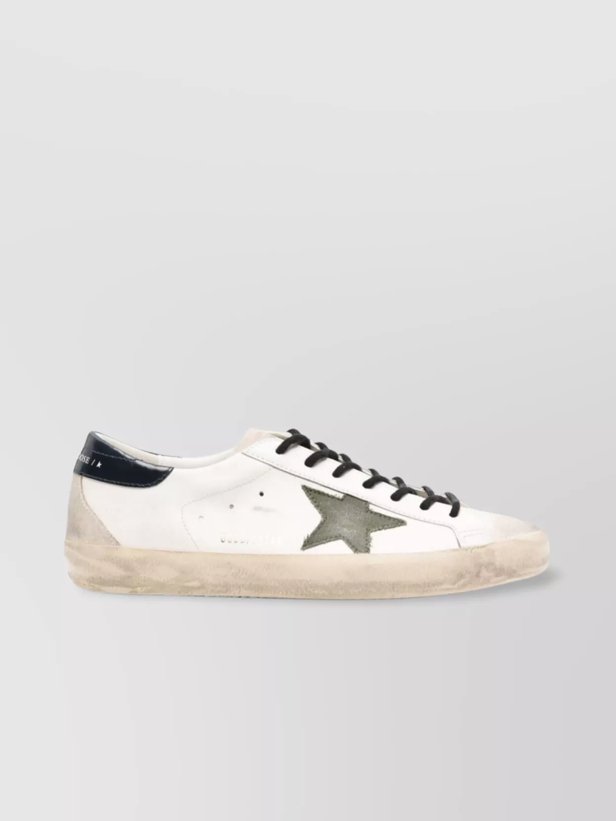 Shop Golden Goose Leather Panelled Rubber Sole Sneakers In White