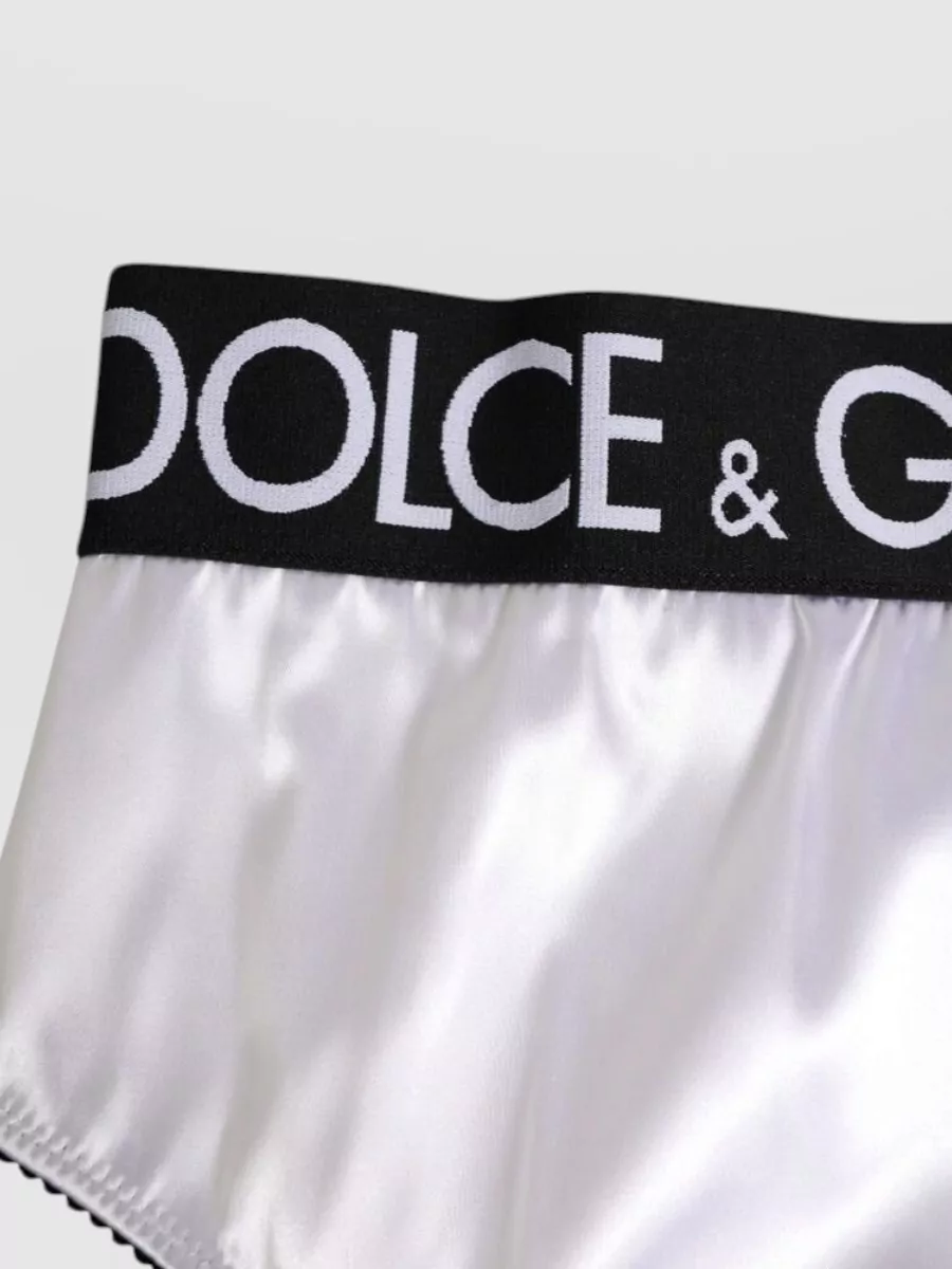 Dolce&Gabbana Satin High-Rise Briefs