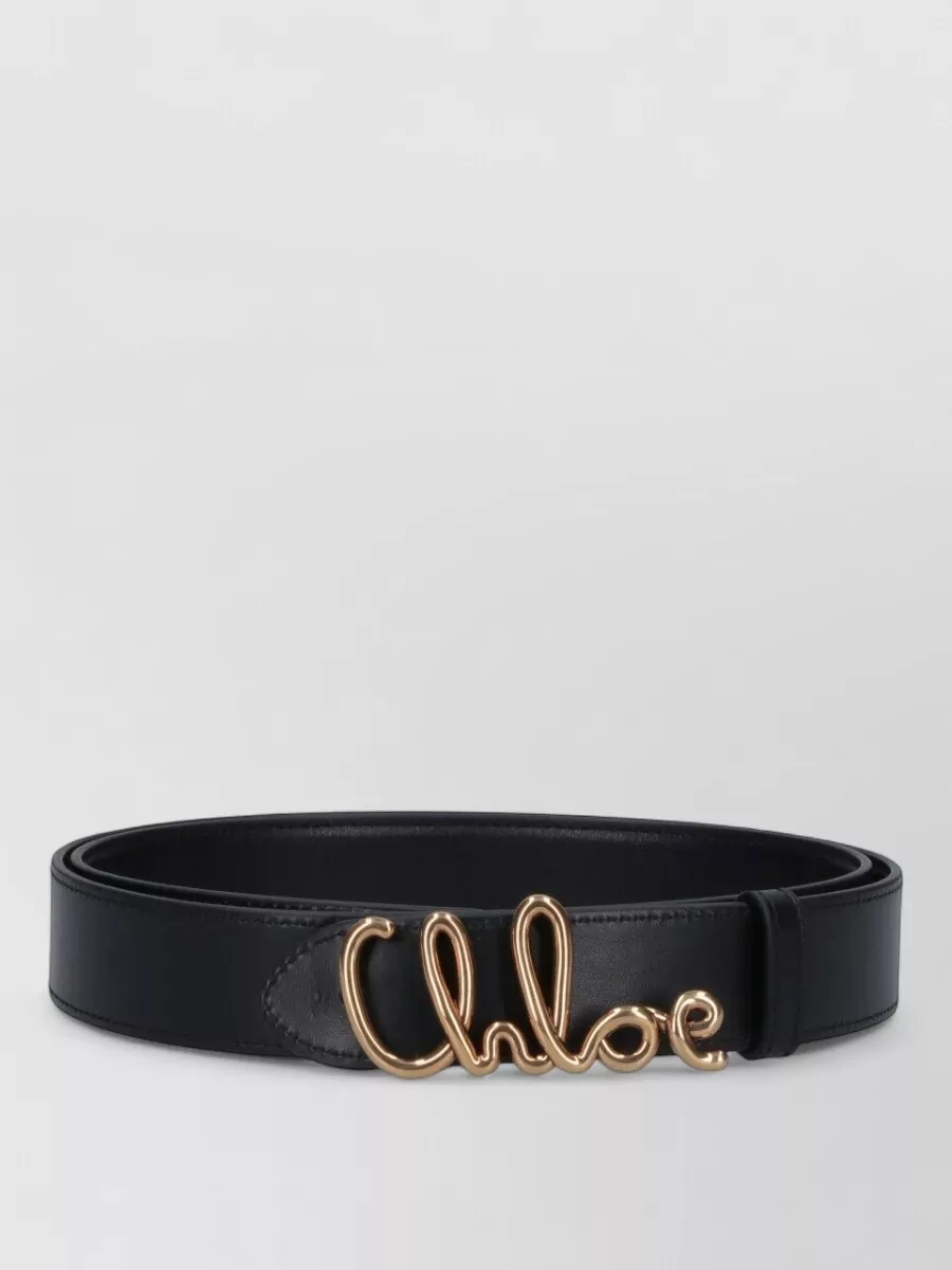 Chloé Smooth Finish Belts For Every Occasion In Black
