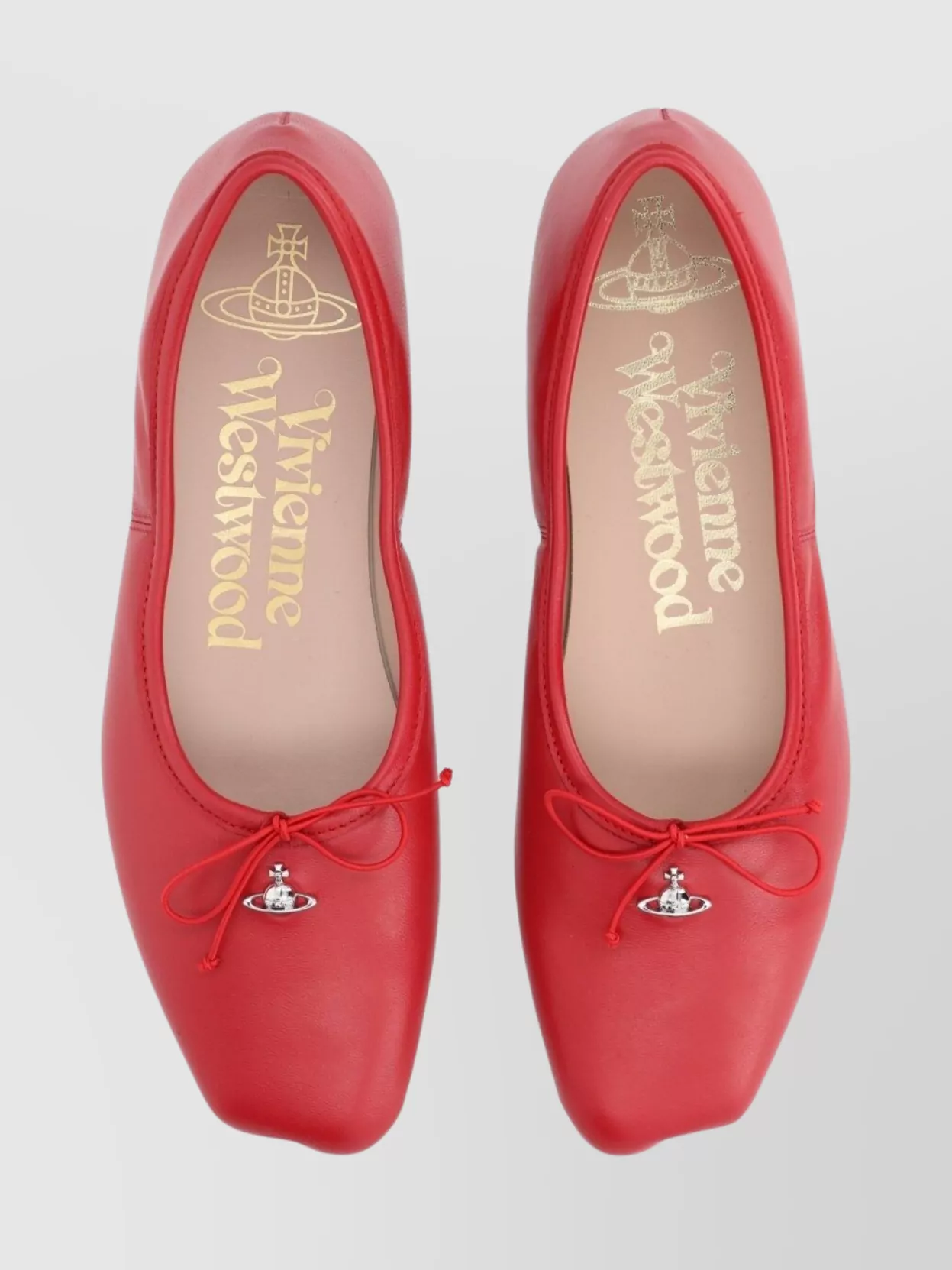 Vivienne Westwood Ballerina Shoes With Round Toe And Bow