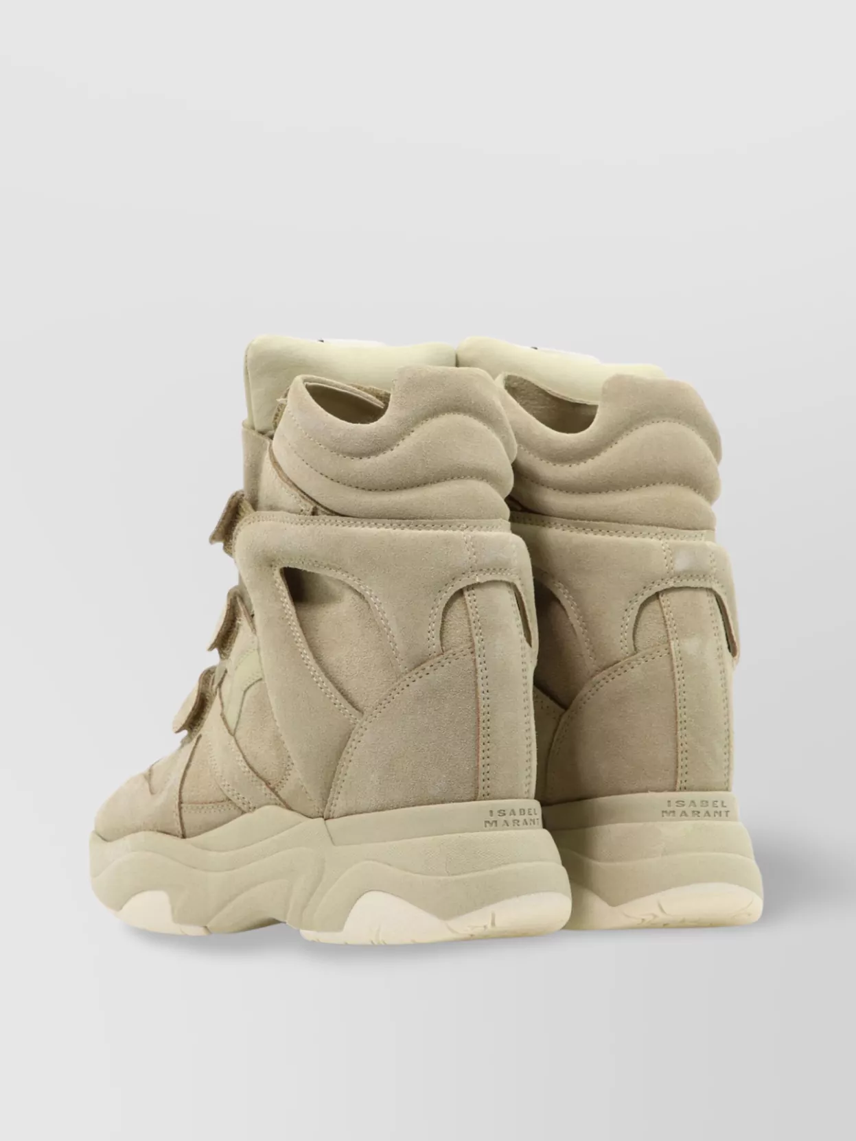 Isabel Marant Chunky High-Top Suede Finish Sneakers