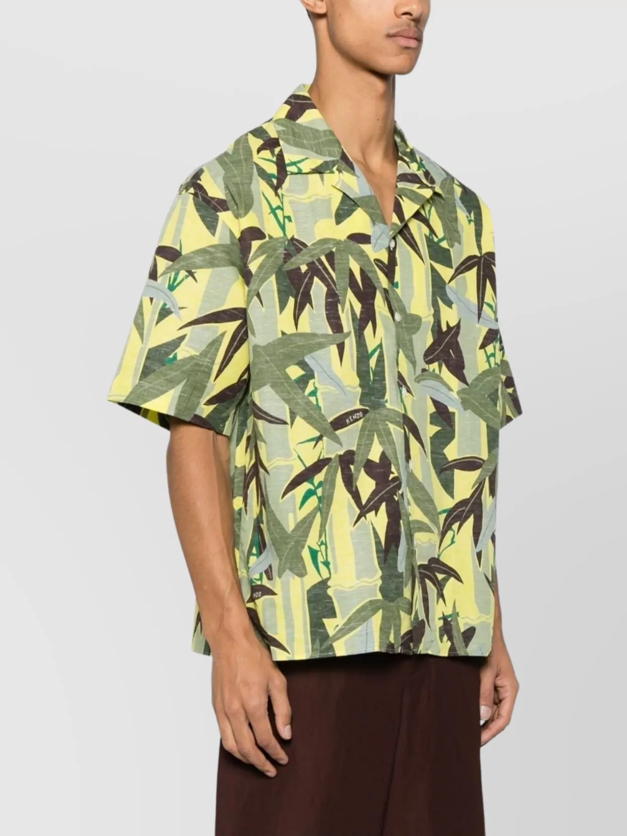 Kenzo Printed Camp Collar Relaxed Fit Shirt