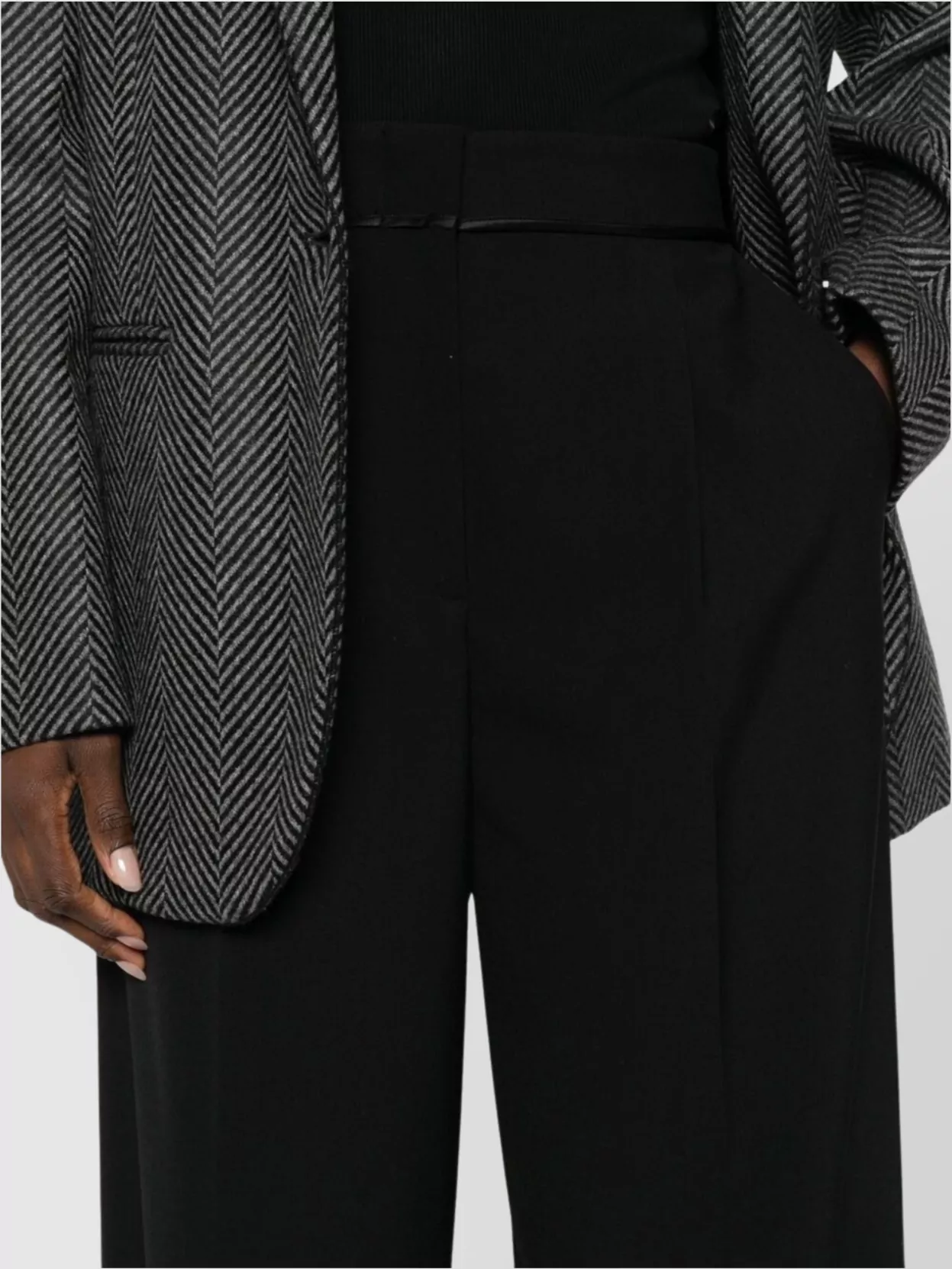 Forte Forte High Waist Wide Leg Trousers With Pockets