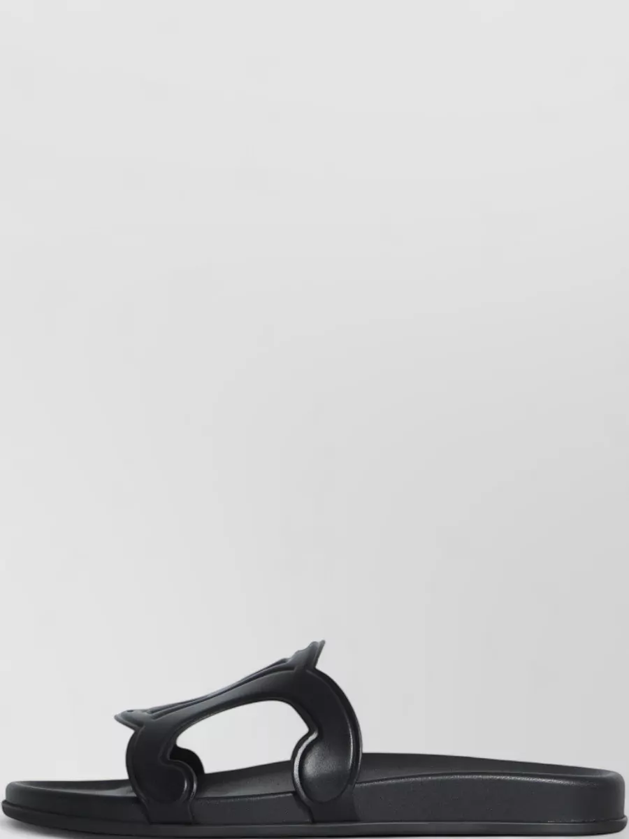 Celine Leather Slide Sandals