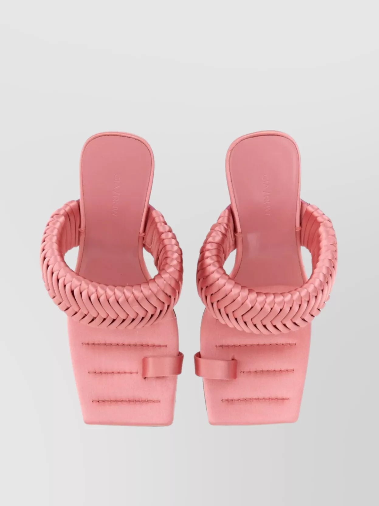 Shop Gia Borghini Square Toe Braided Strap Sandal