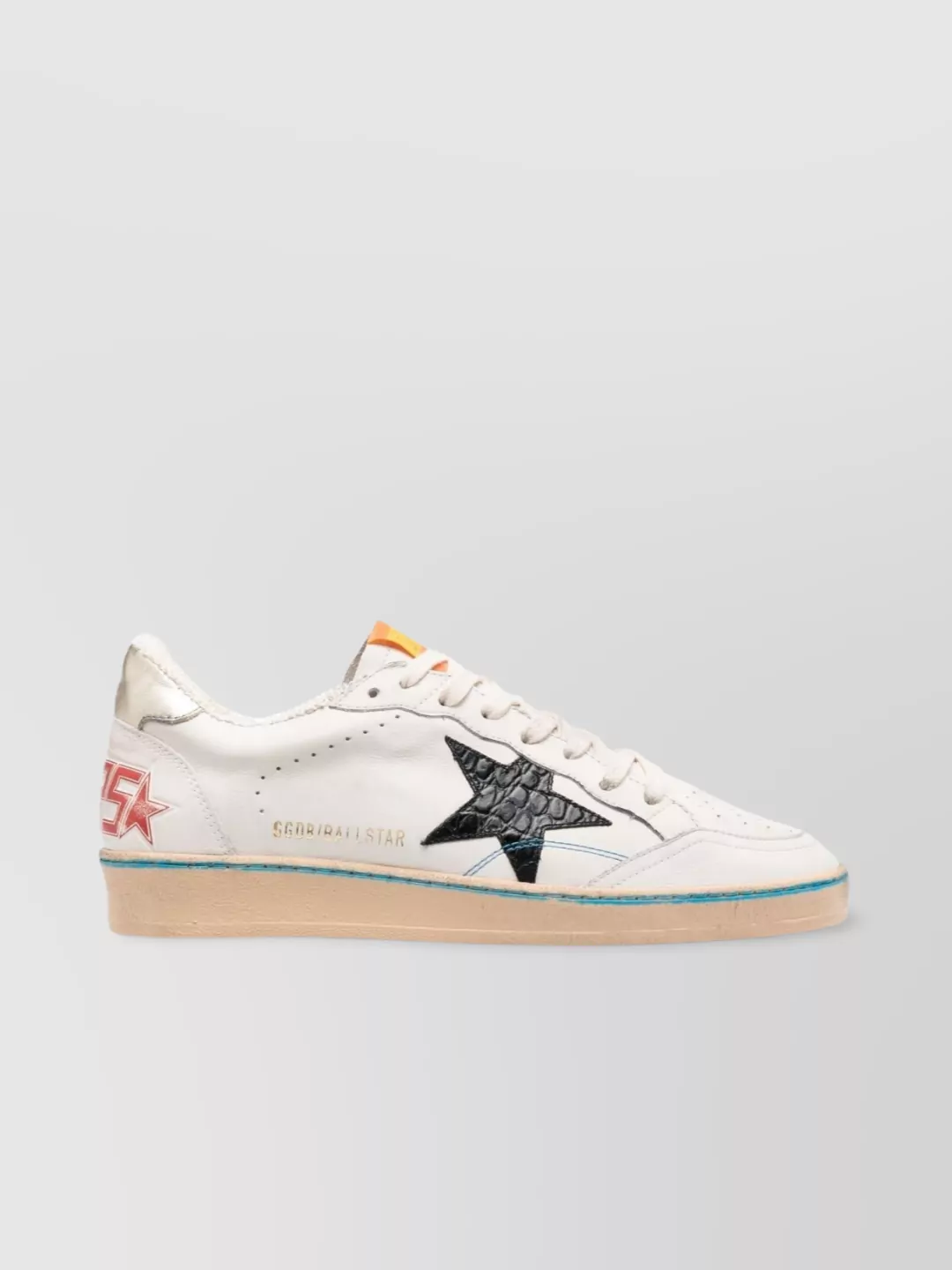 Golden Goose Distressed Low Top Sneakers With Signature Star Detail
