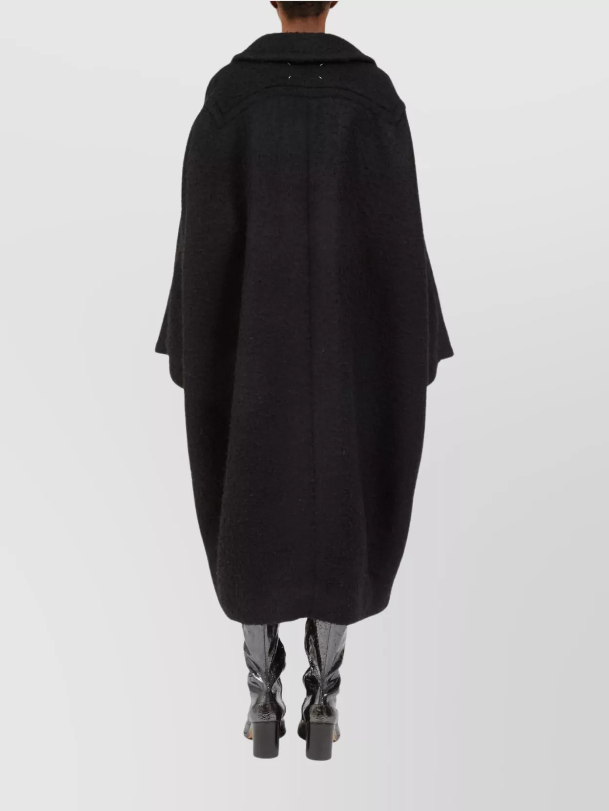 Maison Margiela Bouclé Wool-Mohair Blend Coat With Patch Pockets