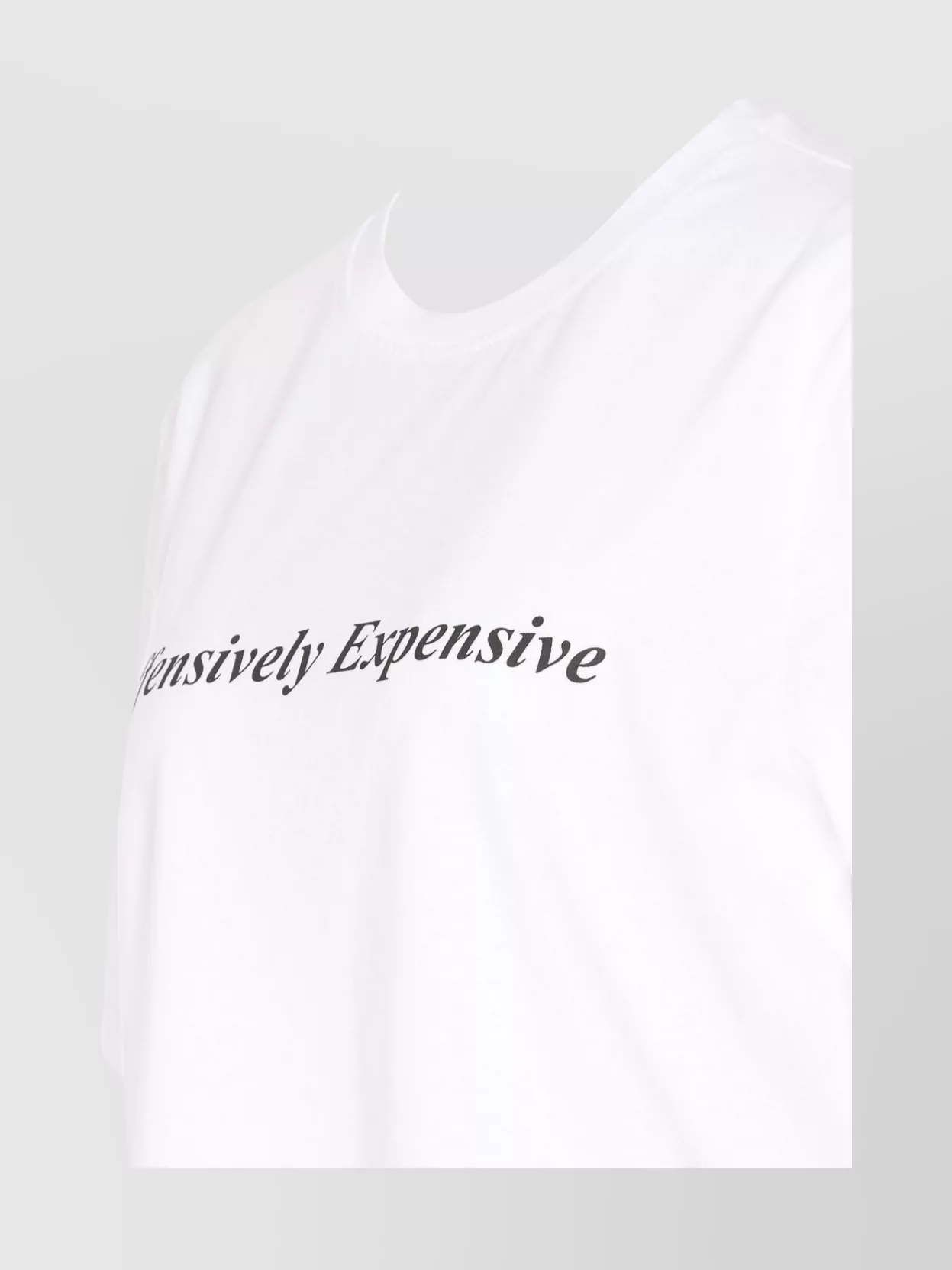 VICTORIA BECKHAM CREWNECK SLOGAN GRAPHIC PRINT SHORT SLEEVE T-SHIRT
