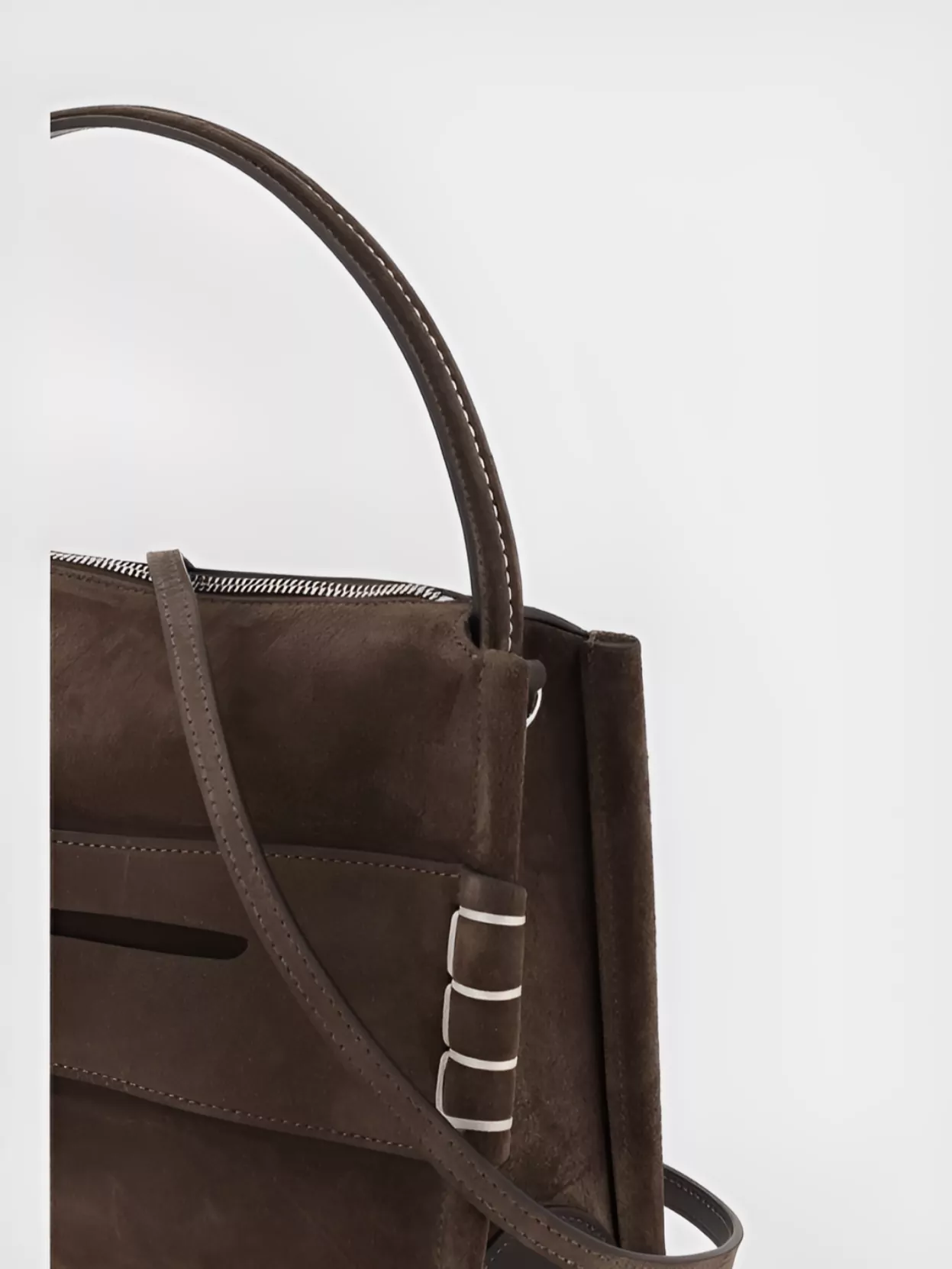 Jw Anderson Loafer Bag Medium Suede Shoulder Bag