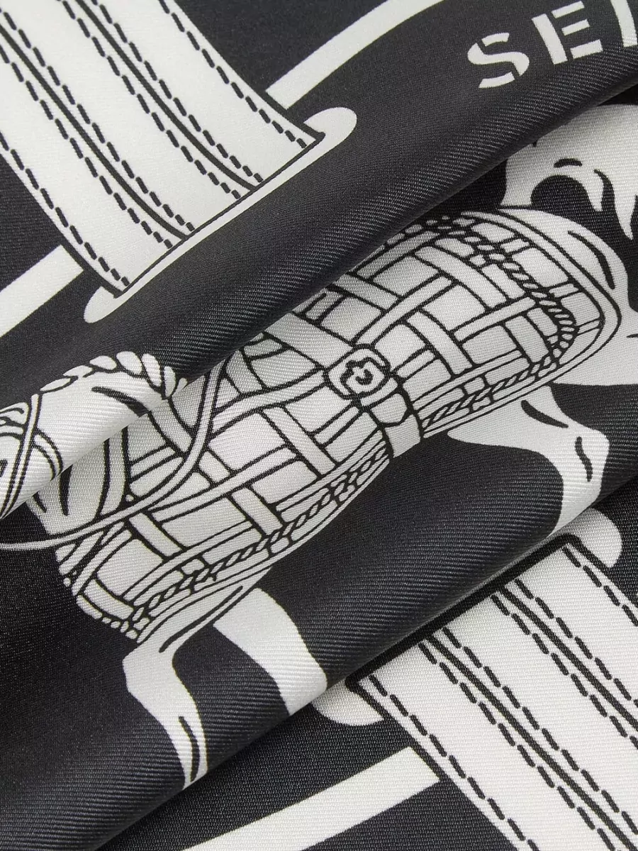 Fendi Printed Silk Scarf