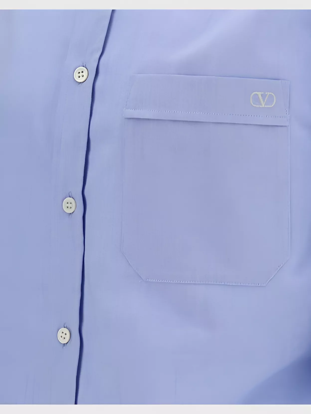 Valentino Camicia Maniche Lunghe Celeste In Blue