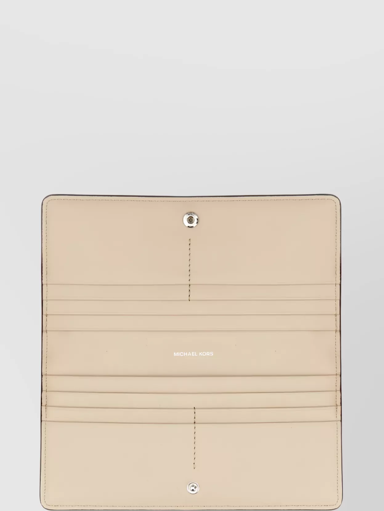 Michael Kors Leather Wallet Logo Detail In Burgundy
