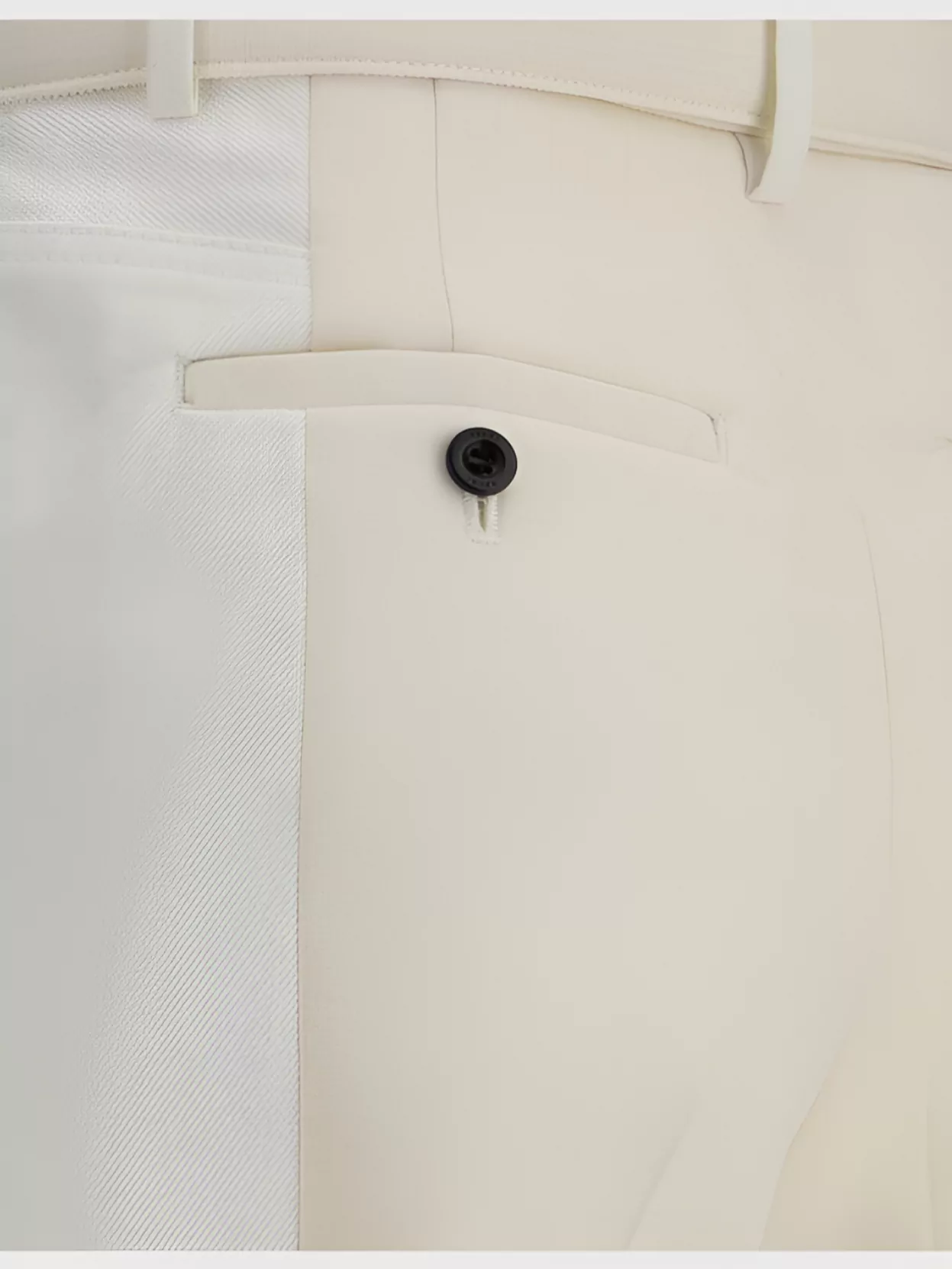 Sacai Wide Leg Denim Trousers With Button Detail