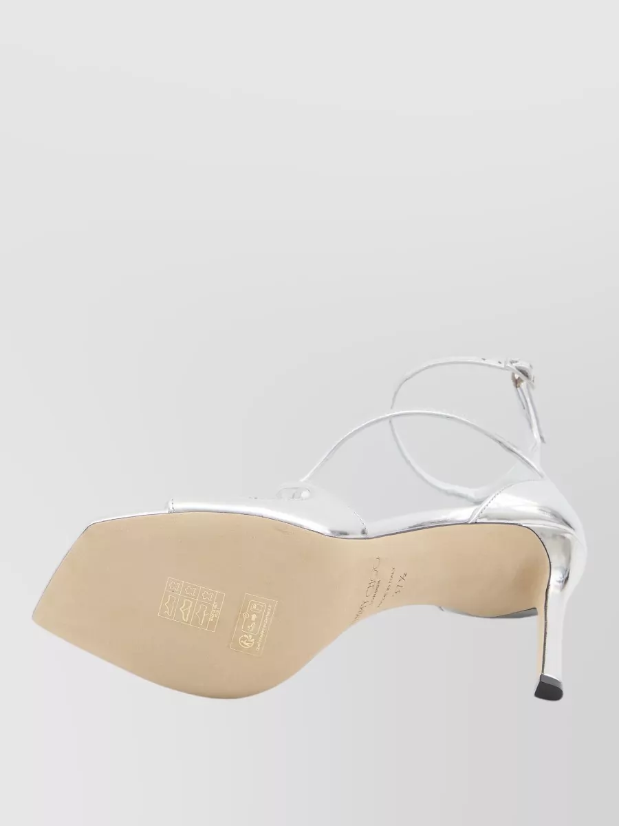 Jimmy Choo Azia 95 Cross Strap Leather Sandals