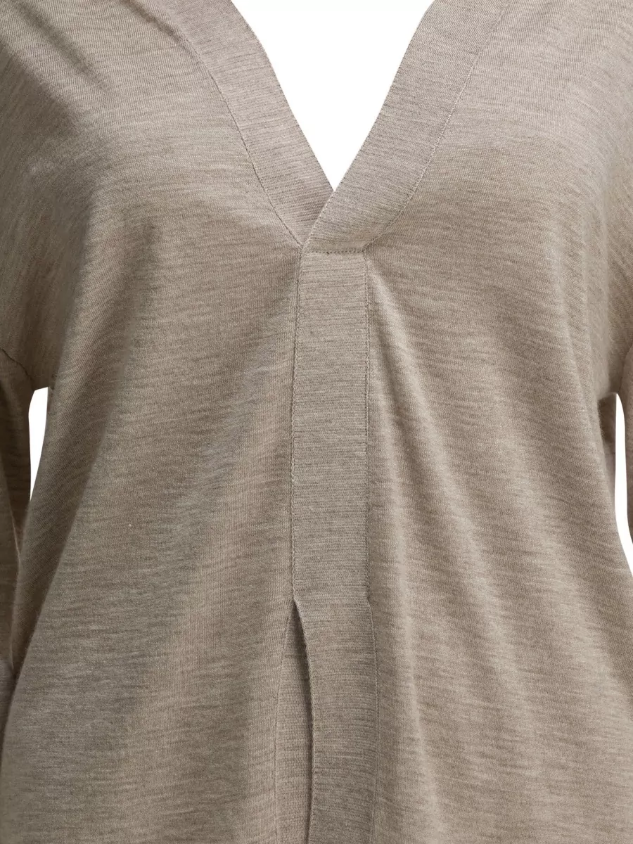 Sa Su Phi Cashmere Silk V-Neck Jumper
