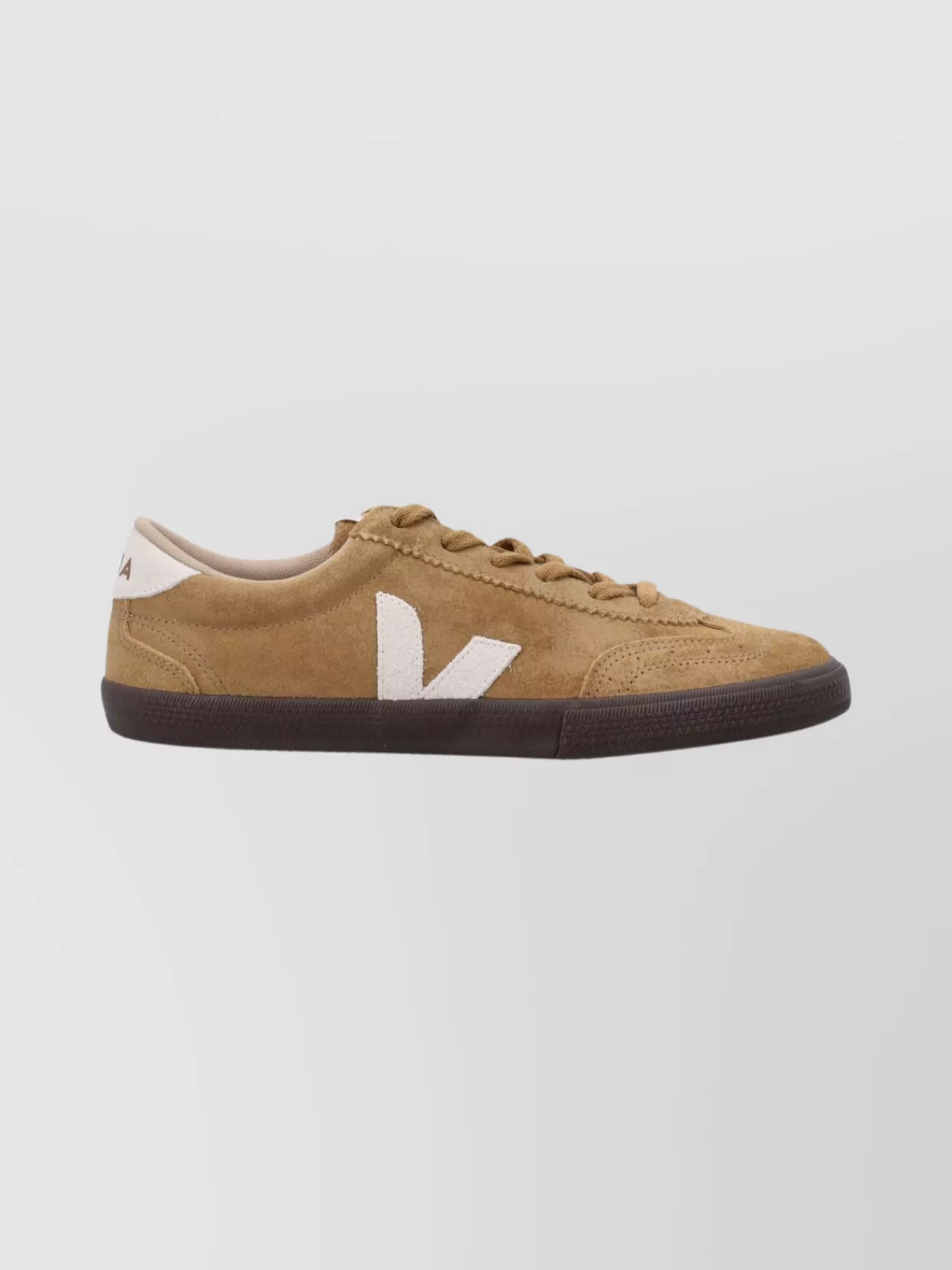 Veja Sneakers With Contrast Heel Tab And Suede Upper