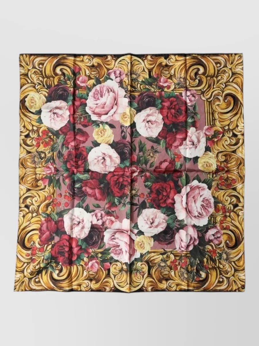 Dolce&Gabbana silk floral-print square scarf