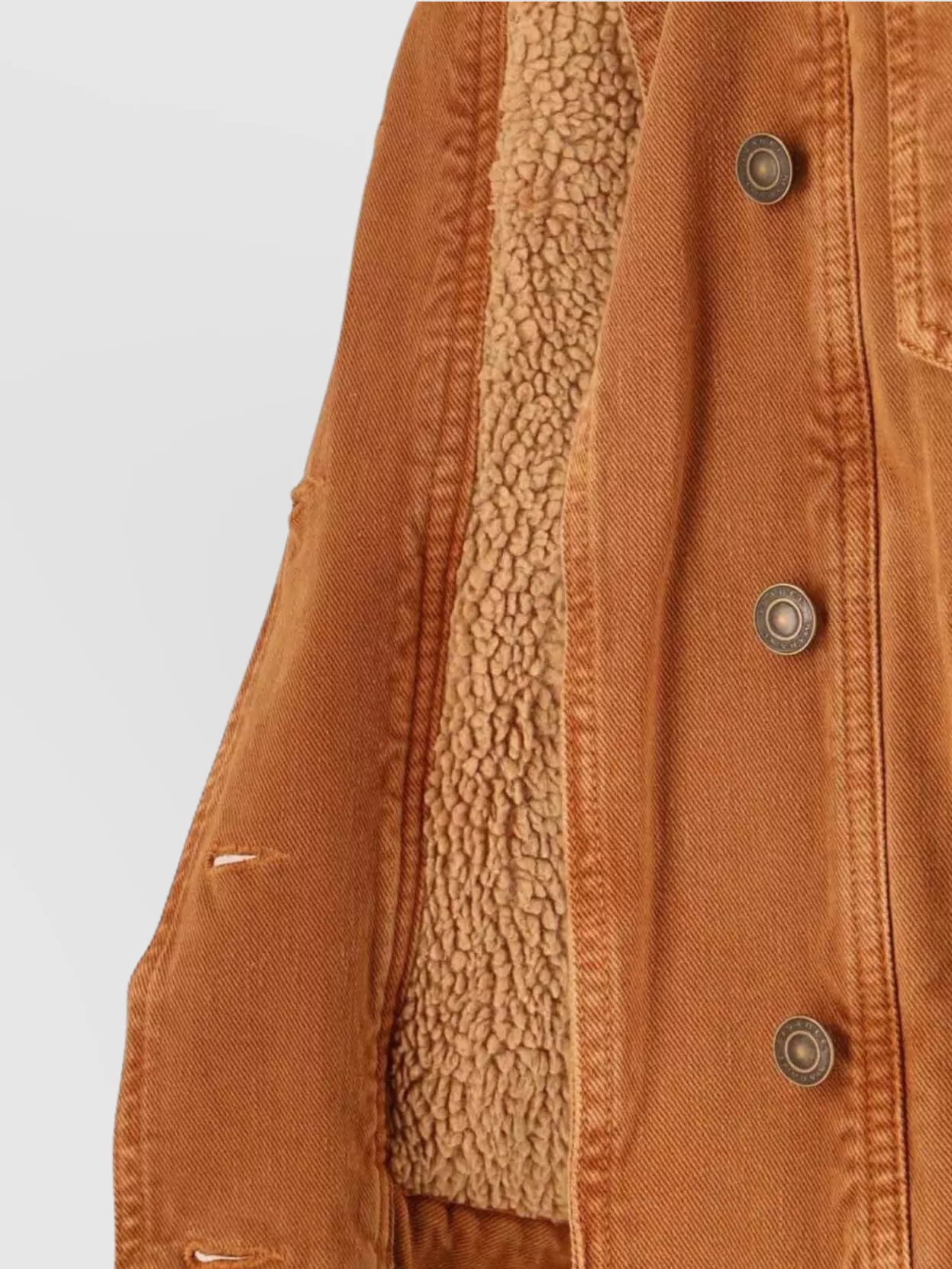 Isabel Marant Shearling Lined Jacket With Chest And Side Pockets