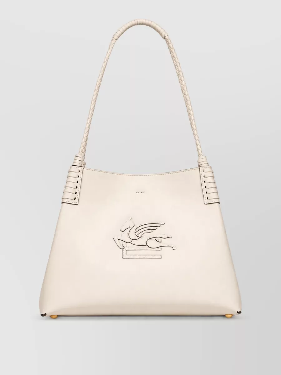 Etro Medium Leather Tote Bag