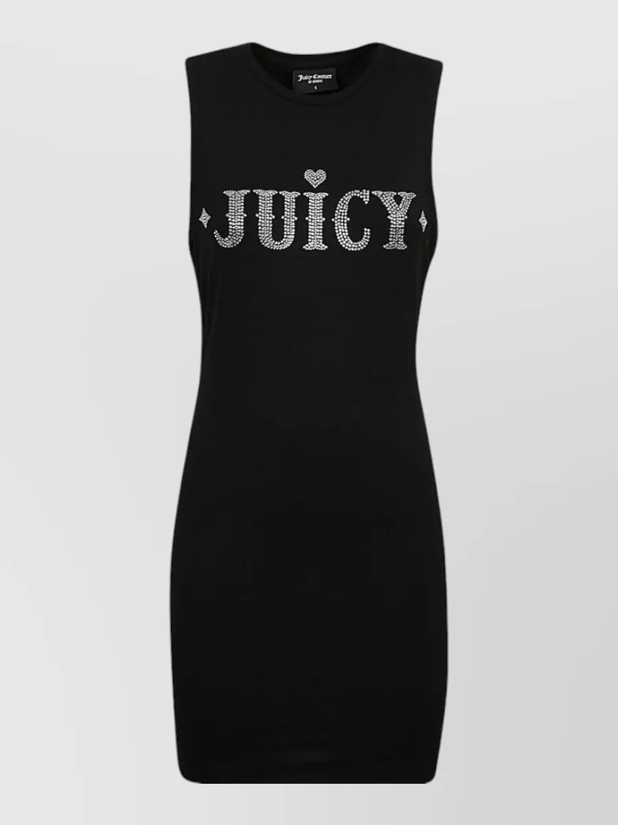 Juicy Couture Logo Cotton Sleeveless Mini Dress