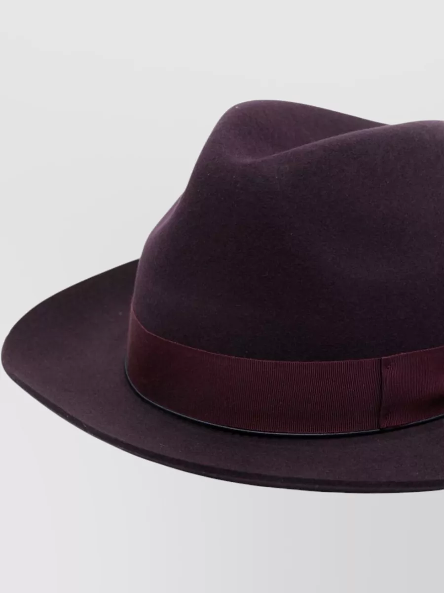 Borsalino Wool And Cashmere Hat With Wide Brim