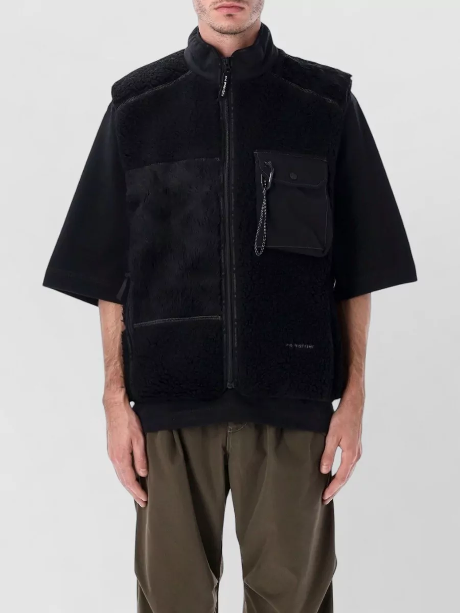 And Wander patchwork fleece vest