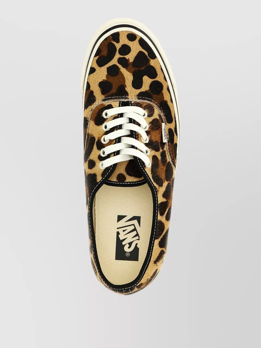 Vans Leather Animal-Print Low-Top Sneakers