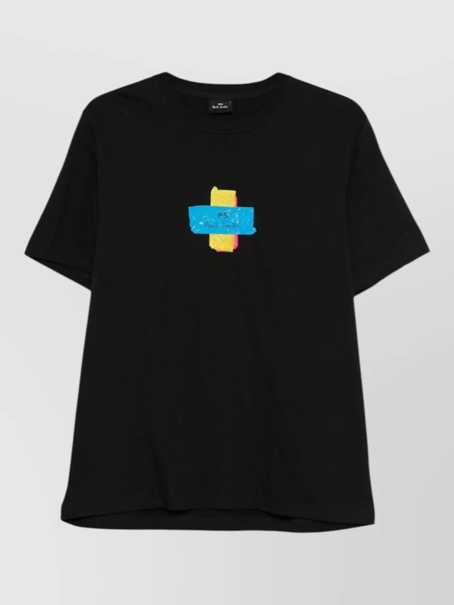 Paul Smith organic cotton graphic-print crew-neck short-sleeve t-shirt