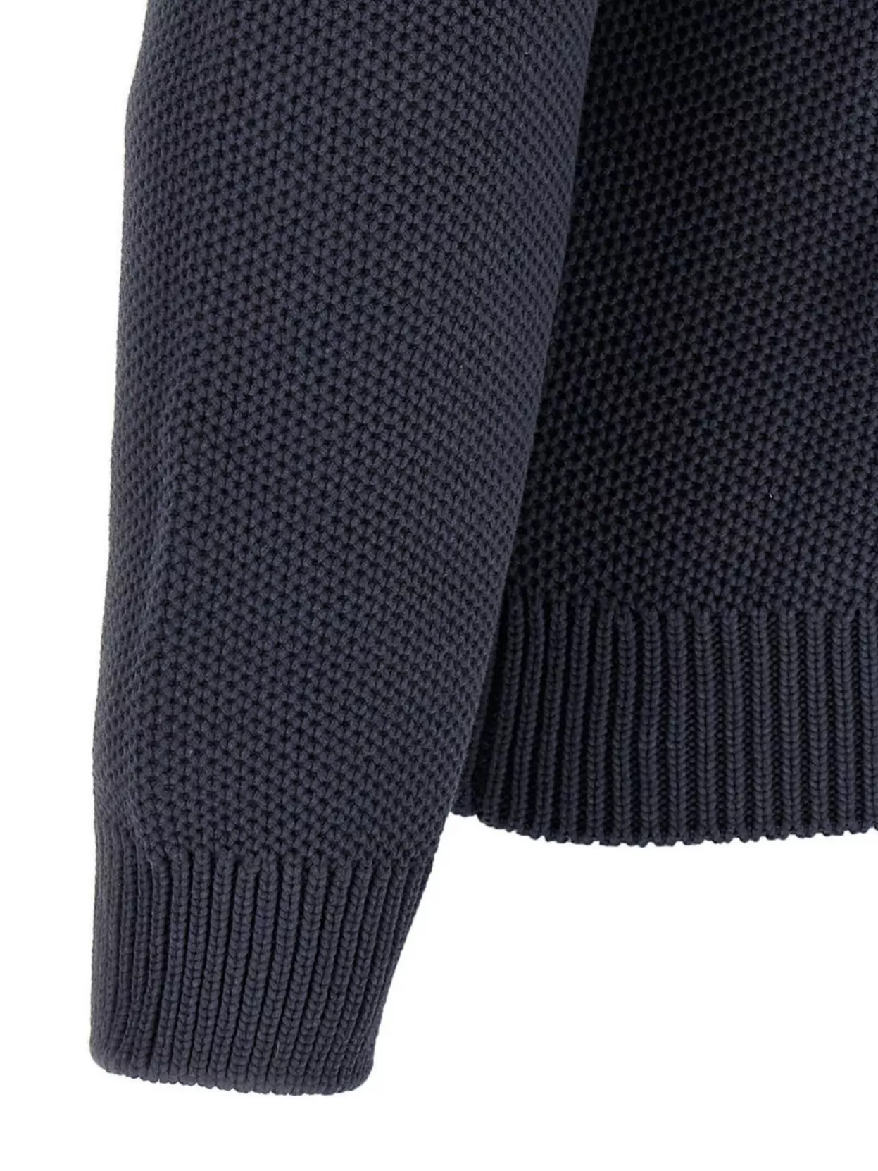 Maison Kitsuné 'College' Pullover With Ribbed Finish