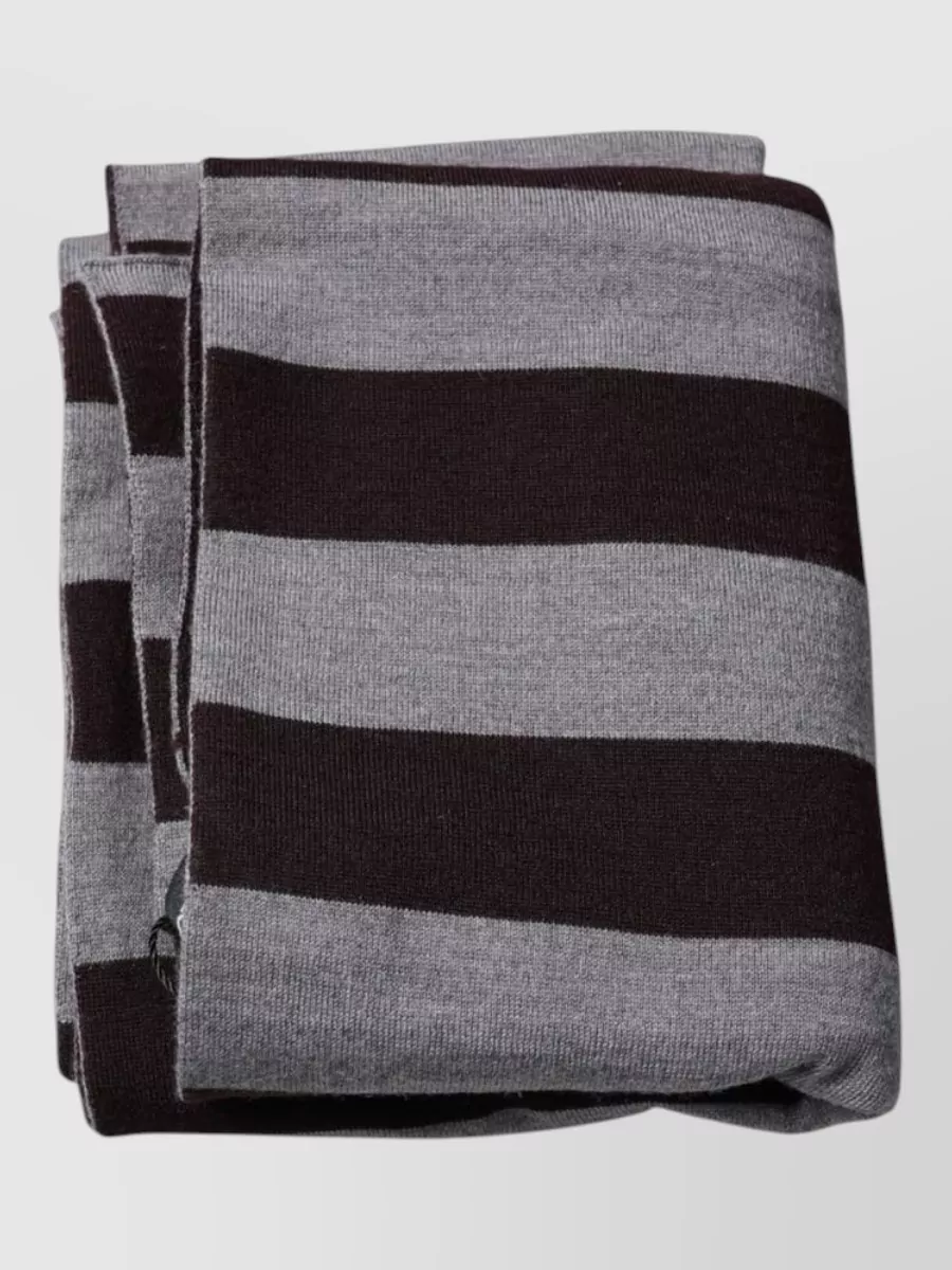 Dolce&Gabbana Striped Wool Scarf