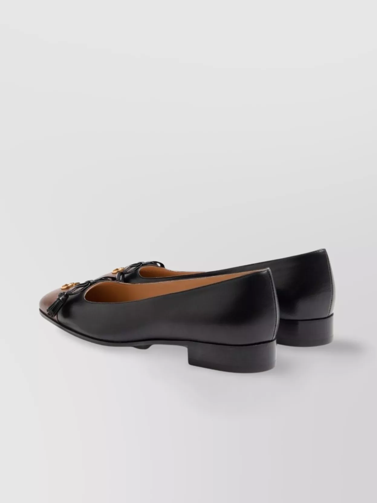 Valentino King's Valet Leather Ballets In Multi